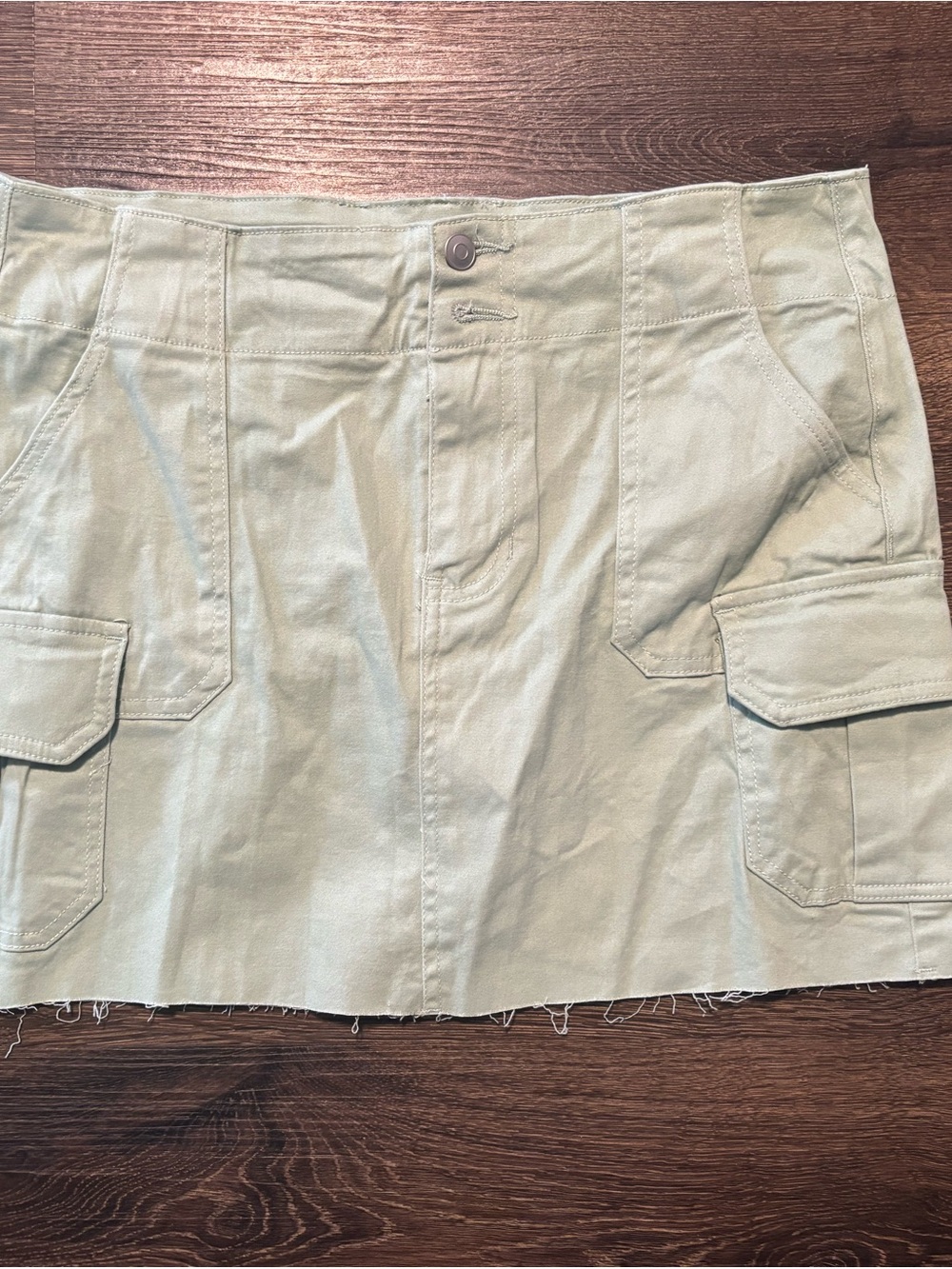 Altar'd State Sage Utility Cargo Mini Skirt